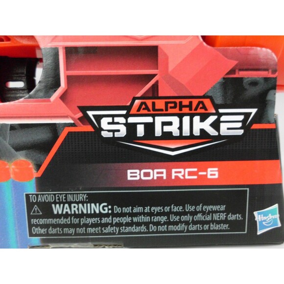 NERF Alpha Strike Blaster BOA RC-6 Includes 6 Darts PN00065005 Hasbro New in Box - Picture 3 of 4